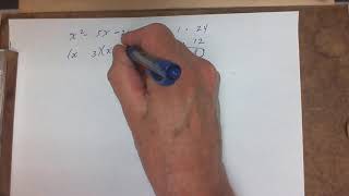 Factoring x^2 5x 24