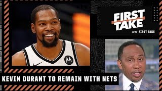 Stephen A. reacts to Kevin Durant agreeing to stay with the Nets: ‘I knew he wasn’t going anywhere!’
