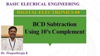 BEE 308 BCD Subtraction using 10's Complement