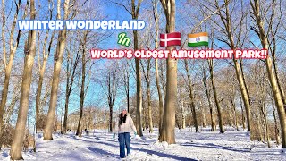 My First Ever SNOW in Denmark 🇩🇰🥹 Exploring the World’s Oldest Amusement Park ALONE!! ❄️🎢