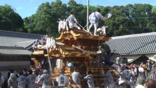 2016.10.8　錦織神社出　地車　新家