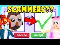 Testing if my FRIENDS will SCAM NOOBS in Adopt Me!