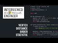 Python interview with a Microsoft engineer: Vertex distance order statistic