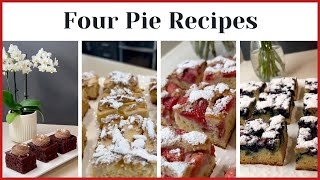 4 Tasty Pie Recipes ~ 4 Вкусных Вида Пирогов