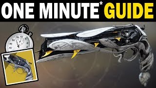 1 MINUTE(ish) GUIDE: How to get the LUMINA Exotic Hand Cannon! (aka Rose - Destiny 2)