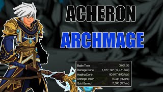 AQW Acheron With ArchMage Class - Fast Farming With One Skill