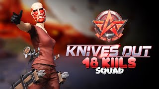 【荒野行動-KNIVES OUT】DEAD | 18 kills M4A1 [full squad match]