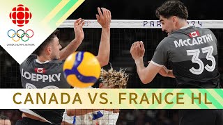 Canada falls to host France in men's volleyball | #paris2024