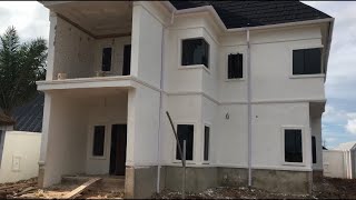 Check Out The Screeding Of The Beautiful Duplex Both In And Out With Materials Cost In Benin City.