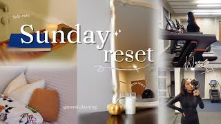 Sunday Reset Mini Vlog; slow start, self-care, general cleaning, refresh my space, workout