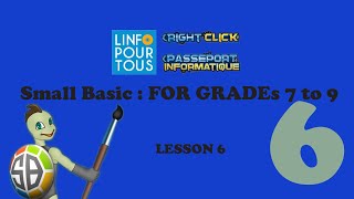 Small Basic Lesson 6 for Grades 7 to 9