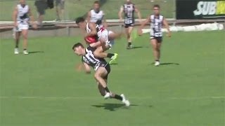 VFL: Round 1, 2014 - Robin Nahas crashes down