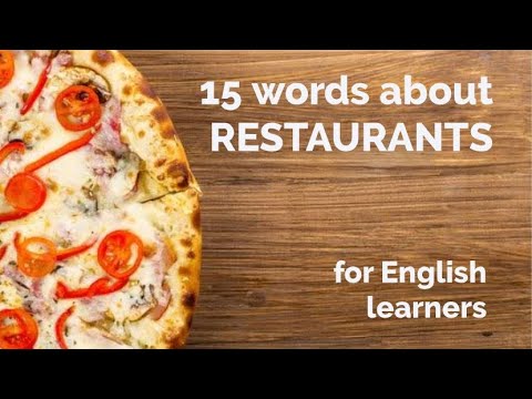 15 Words About Restaurants Free Downloadable Exercise Worksheet