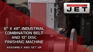 JET 414551 Combination Belt and Disc Finishing Machine- Assembly and Set Up