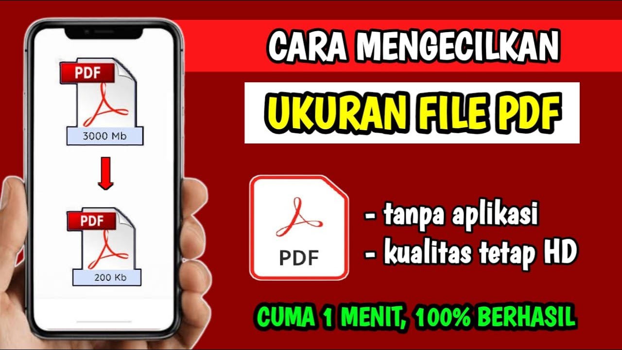 Cara Kompres Pdf Compress File Pdf Youtube