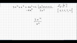 Group Theory 71, Polynomial Rings, Division Algorithm