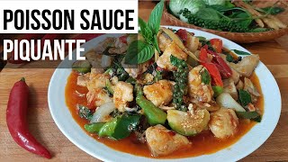 วิธีทำผัดเผ็ดปลาสวาย เมนูเด็ดเผ็ดอร่อยมาก (วิธีล้างปลาไม่ให้คาว ) Poisson sauce piquante version Lao