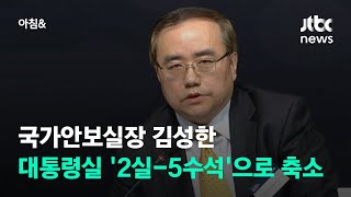 국가안보실장 김성한…대통령실 '2실-5수석' 체제로 축소 / JTBC 아침\u0026