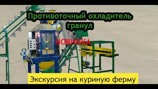 Противоточный охладитель гранул (пеллет) \