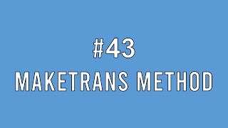 #43 [Python] maketrans method