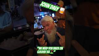 Telling a hammered #JohnDaly that we need him back on #GoldenTee⛳ #pga #pgatour #florida #golf