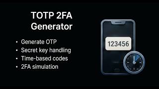 TOTP 2FA Generator | Security, Encryption & Utilities (Project 5)