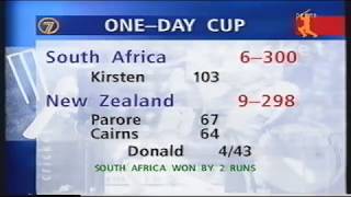 1998 ODI Carlton And United Cricket Series NZ v Sth Africa v AUS