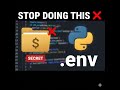 STOP Hardcoding API Keys! Use .env in Python  #pythonprogramming #howto