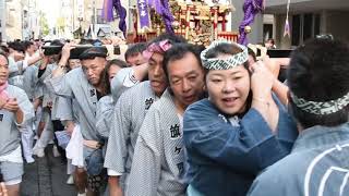 旗岡八幡神社、宮神輿渡御、2018年