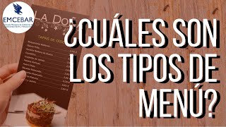 ¿Cuáles Son los Tipos de Menú?