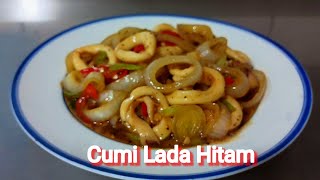 Resep tersimpel termudah||Cumi bumbu lada hitam enak banget