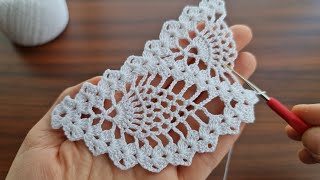 How to make crochet lace border ? tığ işi çok güzel dantel modeli 🧡