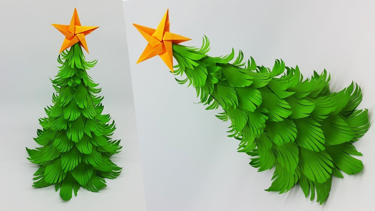 DIY Paper Christmas Tree | How To Make A 3D Christmas Tree | Crafts ...