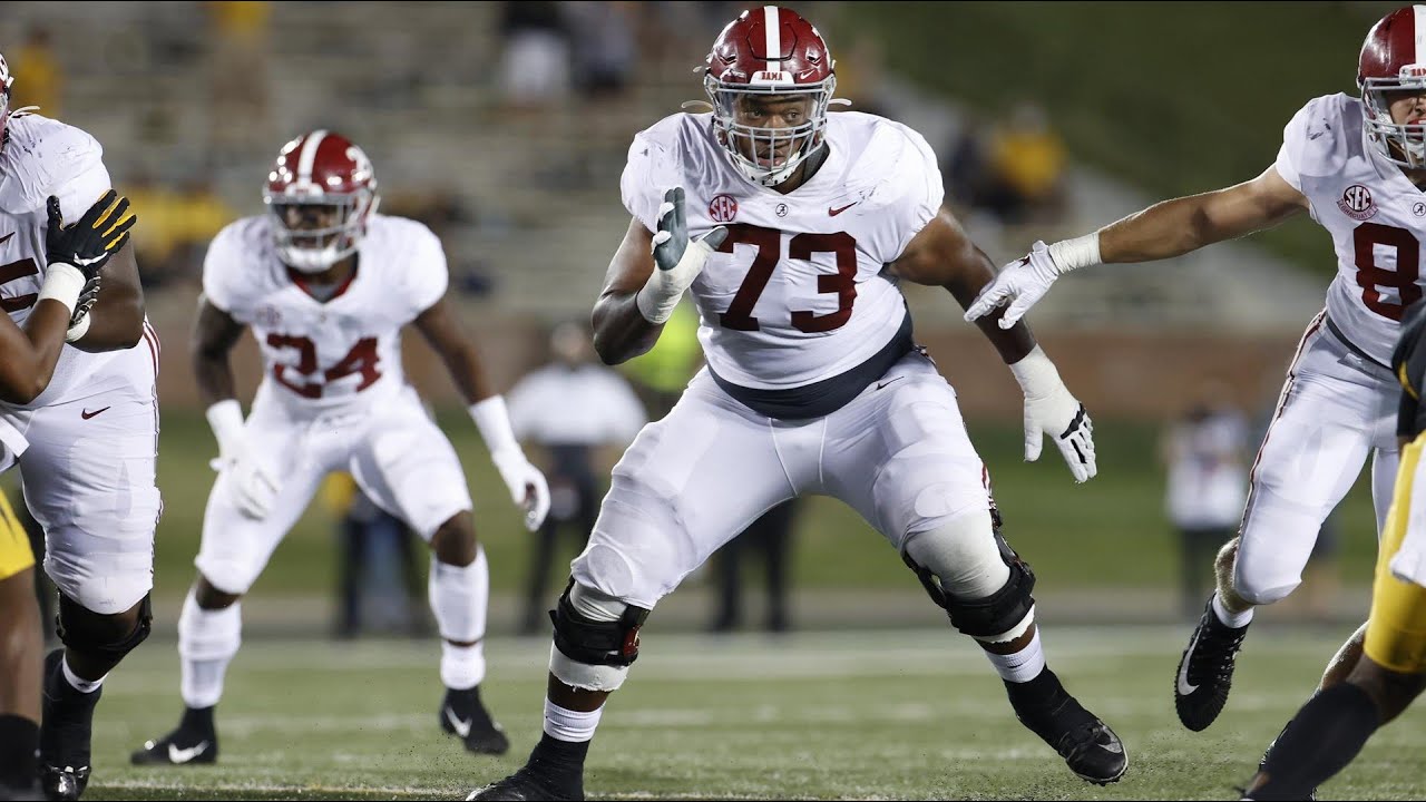 Alabama Offensive Tackle Evan Neal Official Sophomore Year Highlights ...