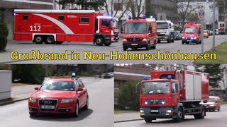 [A-Dienst,ELW2 uvm.]Berliner Feuerwehr || Einsatzfahrten am TD1 || zum Großbrand in Hohenschönhausen