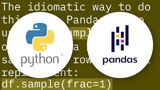 Shuffle DataFrame rows