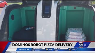 Dominos robot pizza delivery