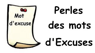 Perles des mots d'Excuses