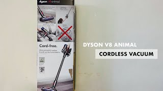 DYSON V8 ANIMAL CORDLESS STICK VACUUM CLEANER UNBOXING | CLOSER LOOK