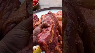 Cooking Huge Steak Like a Real Savage! Giant Slabs of Meat Cooked Primitively! Best Wilderness ASMR!