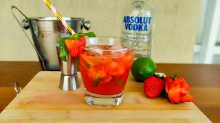 Caipiroska de morango