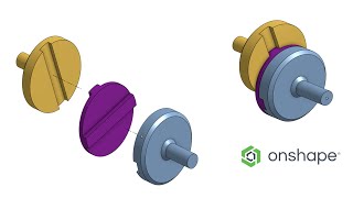 Onshape Tutorial: Designing an Oldham Coupling Mechanism