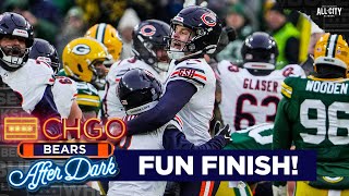 AFTER DARK POSTGAME: Cairo Santos clutches up first Bears WIN vs Green Bay since 2018 | CHGO Bears