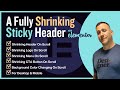 A Fully Shrinking Sticky Header On Scroll With Elementor