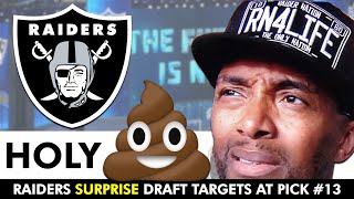 HOLY 💩! Las Vegas Raiders SURPRISE Draft Targets In Round 1 Of The 2024 NFL Draft