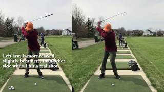 3 30 2017 practice swing vs real swing