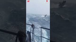 Navy Boat Exercise in Too Rough Sea!