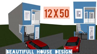 12 By 50 Home Plan 12 X 50 House Design 65 Gaj House Design 3d