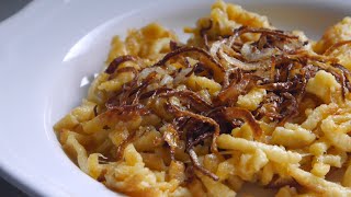 Making Käsespätzle (Austrian/German Dumpling Noodles with Cheese)