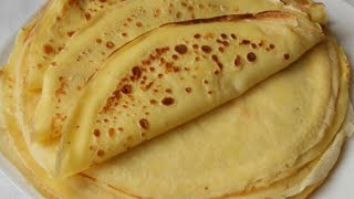 Crespelle senza latte -Crepes without milk -Crepes ohne Milch